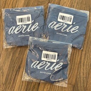 aerie slate blue bikini panties